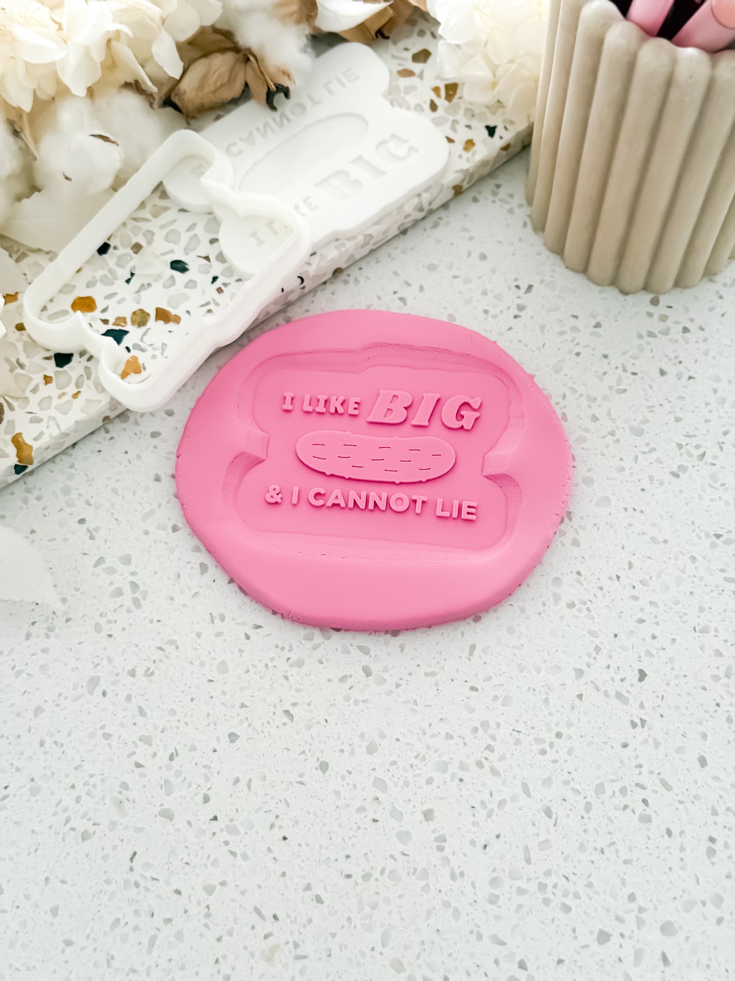 I Like Big Pickles & I Cannot Lie Stamp & Cutter - Perfect for Fondant & Sugar Cookies