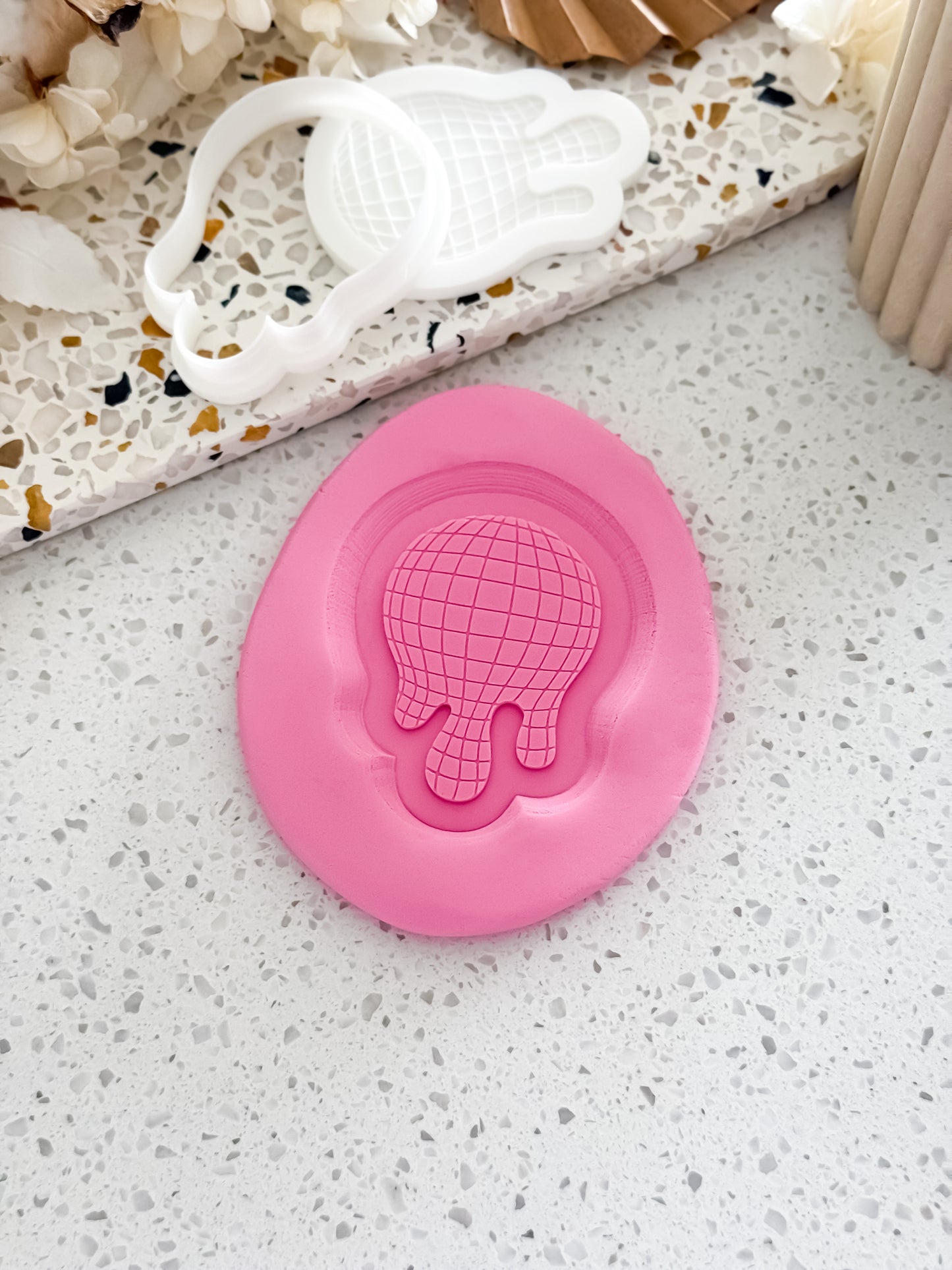 Disco Ball (Melting) Stamp & Cutter - Perfect for Fondant & Sugar Cookies