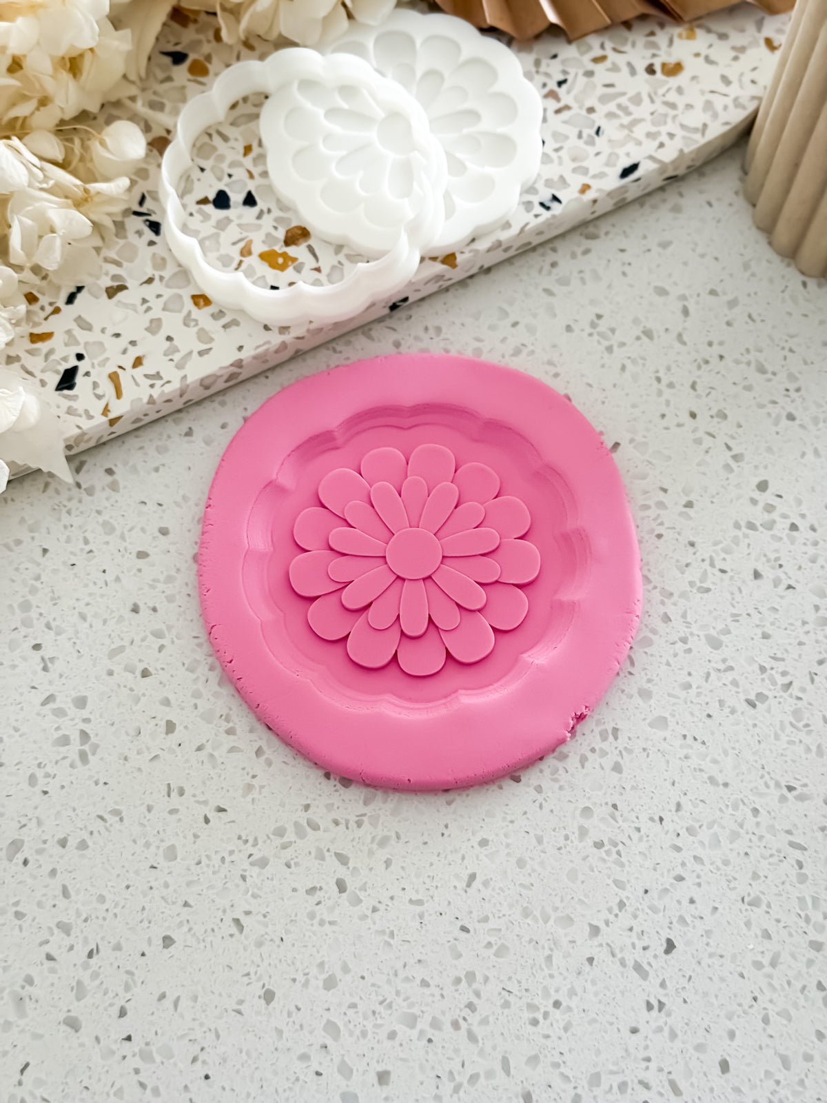Double Daisy (Petal) Stamp & Cutter - Perfect for Fondant & Sugar Cookies