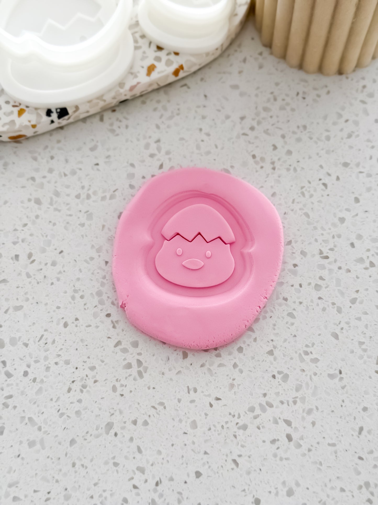 Mini Little Chick Stamp & Cutter - Perfect for Fondant & Sugar Cookies