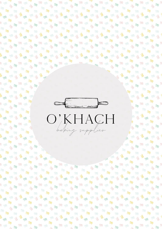 Easter Garden Pattern No.10 - Edible Image - O'Khach Baking Supplies