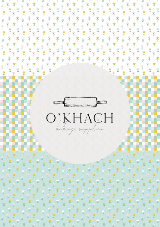 Easter Garden Pattern No.15 - Edible Image - O'Khach Baking Supplies