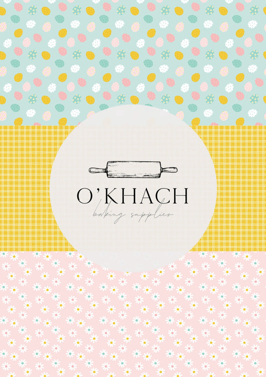 Easter Garden Pattern No.16 - Edible Image - O'Khach Baking Supplies