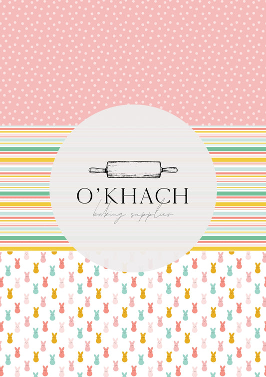 Easter Garden Pattern No.18 - Edible Image - O'Khach Baking Supplies