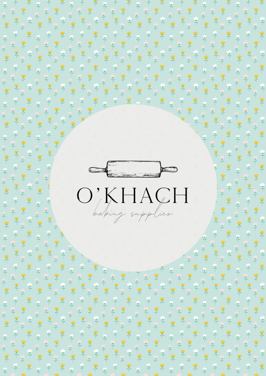 Easter Garden Pattern No.2 - Edible Image - O'Khach Baking Supplies