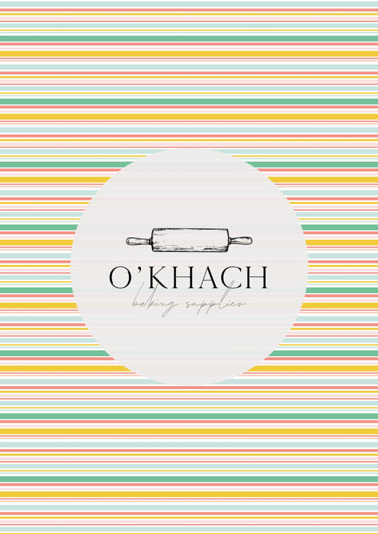 Easter Garden Pattern No.5 - Edible Image - O'Khach Baking Supplies