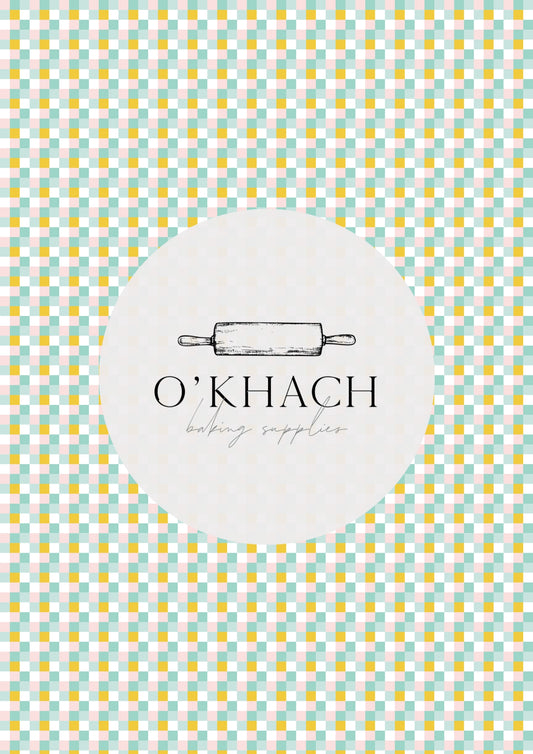 Easter Garden Pattern No.7 - Edible Image - O'Khach Baking Supplies