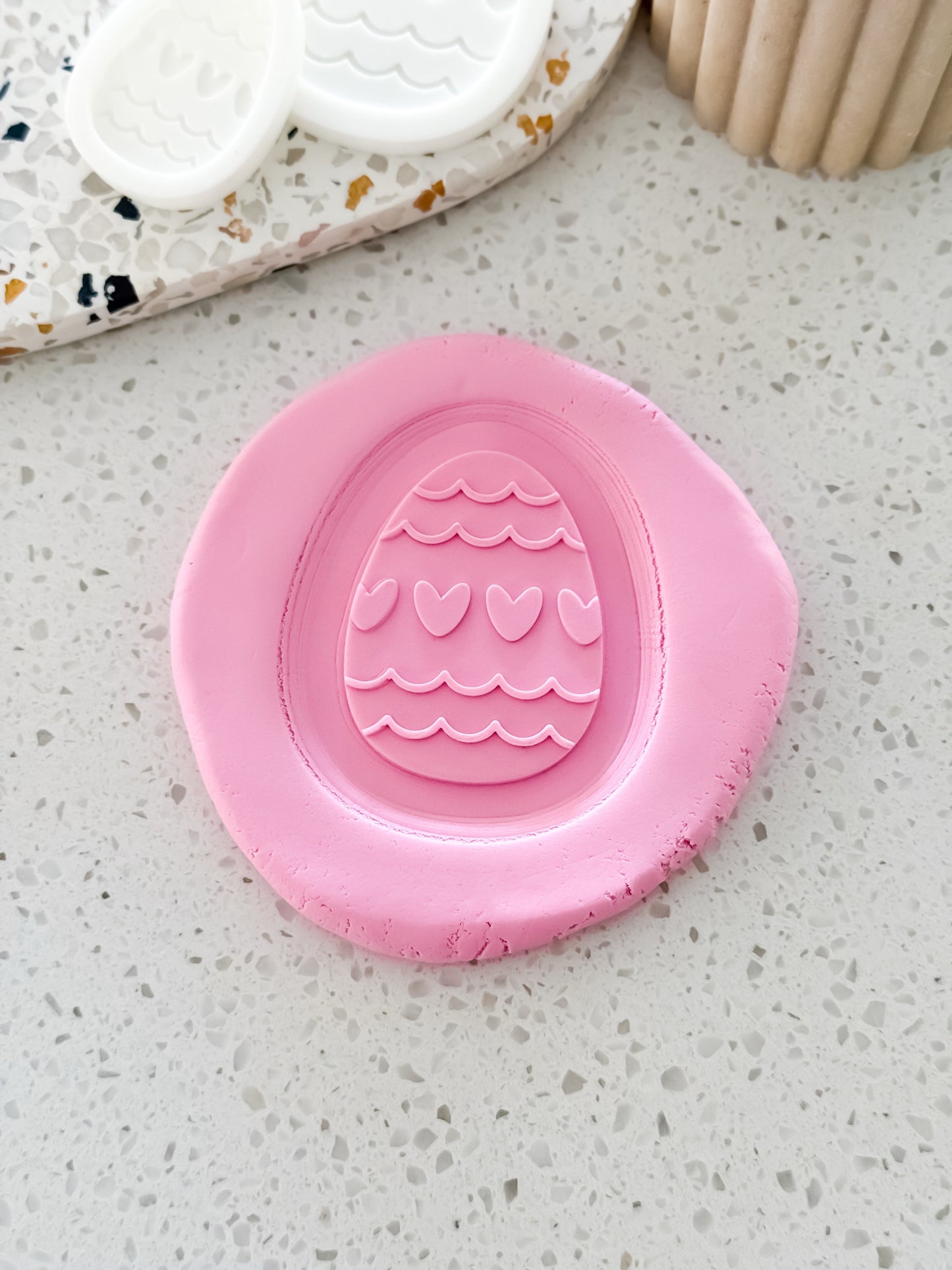 Easter Egg Stamp & Cutter - Perfect for Fondant & Sugar Cookies