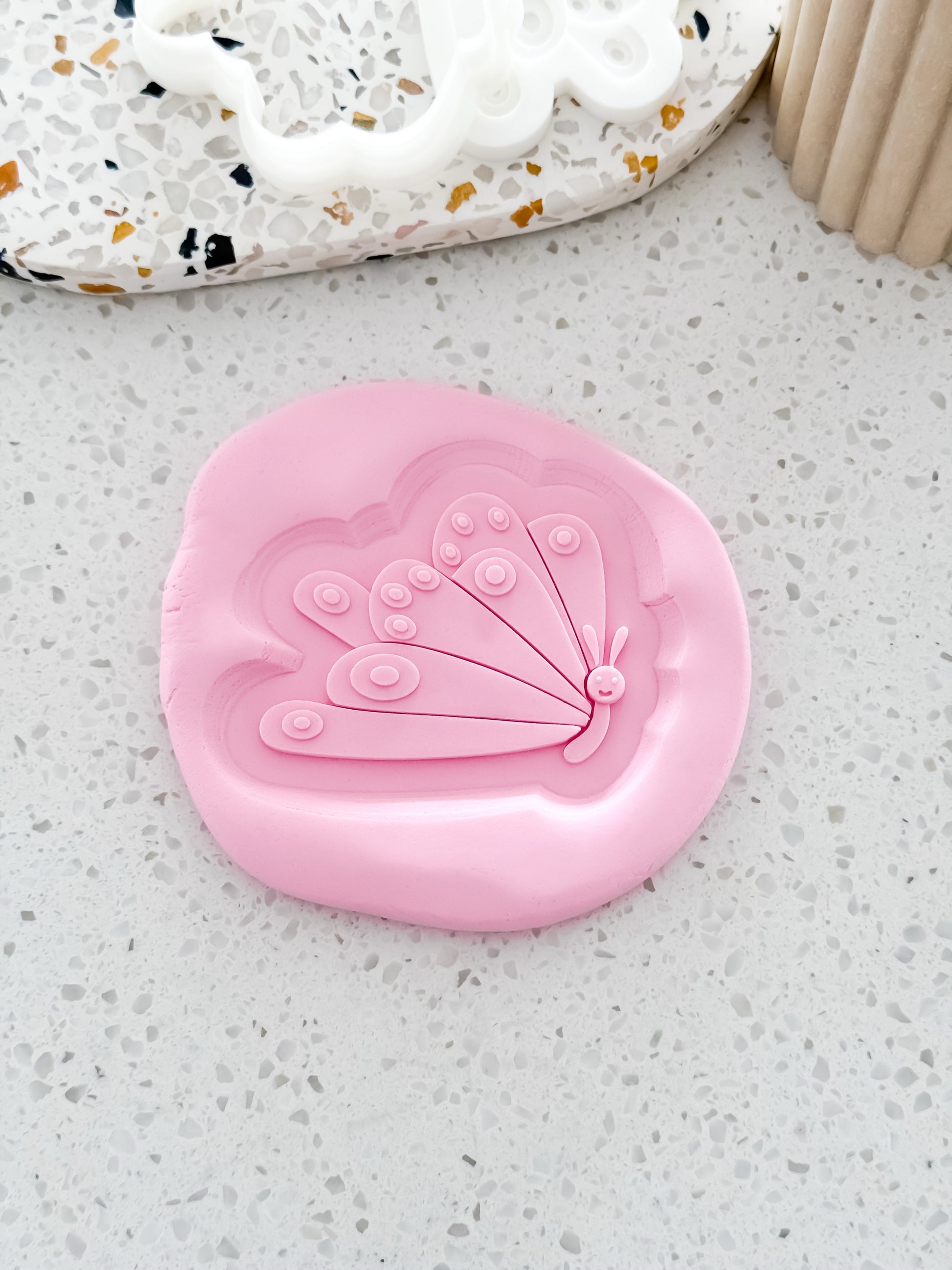 Butterfly (Caterpillar) Stamp & Cutter - Perfect for Fondant & Sugar Cookies