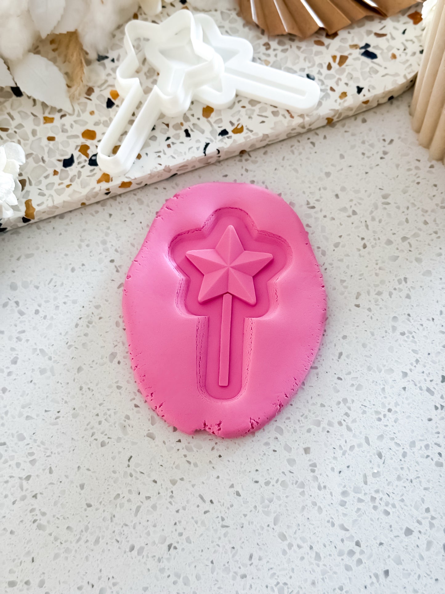 Fairy Wand Stamp & Cutter - Perfect for Fondant & Sugar Cookies