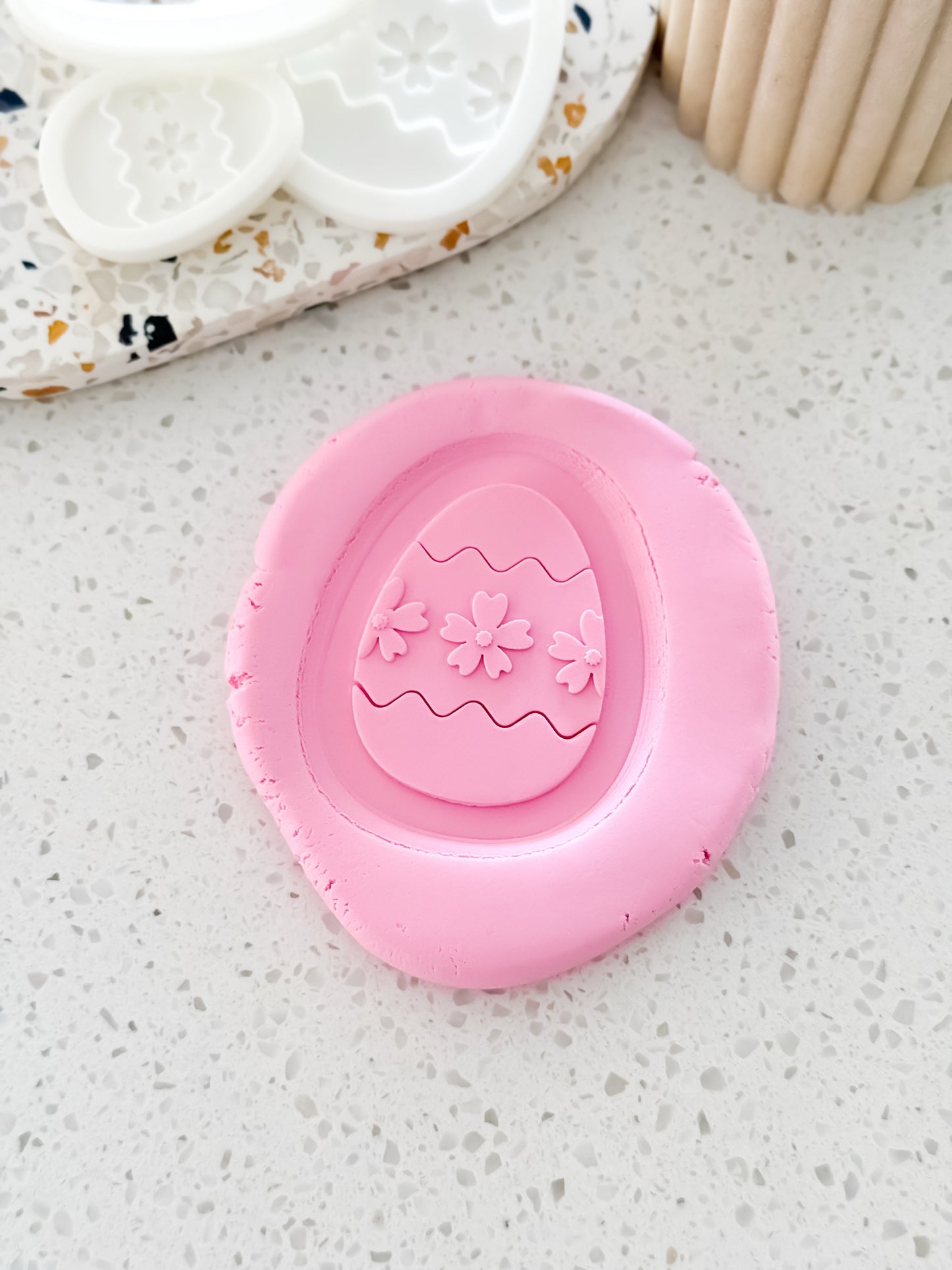 Easter Egg Stamp & Cutter - Perfect for Fondant & Sugar Cookies