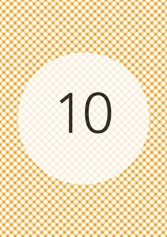 Marigold diagonal gingham edible image, Gingham Cross No.10, by O'Khach