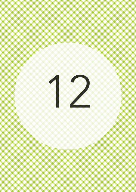 Lime Green diagonal gingham edible image, Gingham Cross No.12, by O'Khach