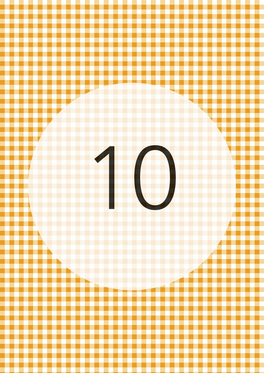 Marigold gingham edible image, Gingham Pattern No.10, by O'Khach