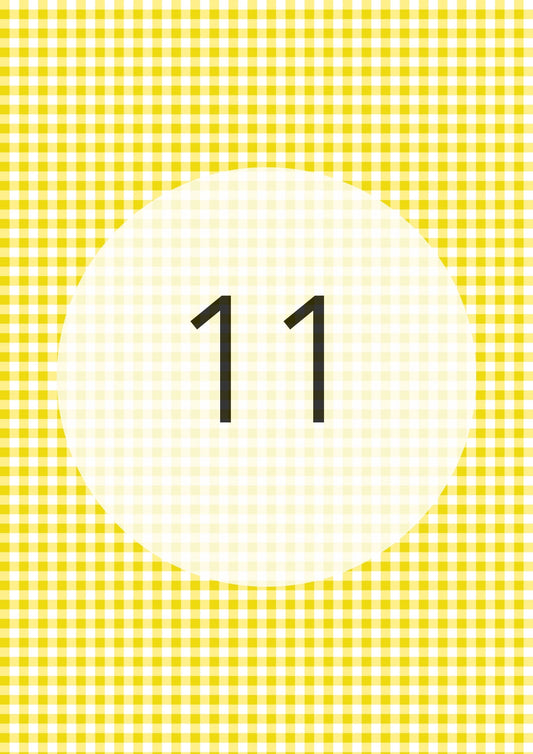 Lemon Yellow gingham edible image, Gingham Pattern No.11, by O'Khach