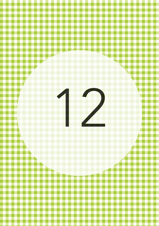 Lime Green gingham edible image, Gingham Pattern No.12, by O'Khach