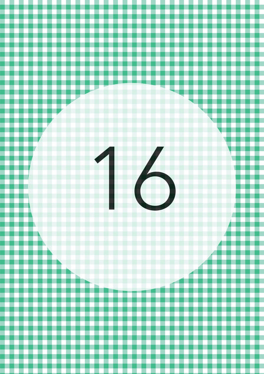 Mint Green gingham edible image, Gingham Pattern No.16, by O'Khach