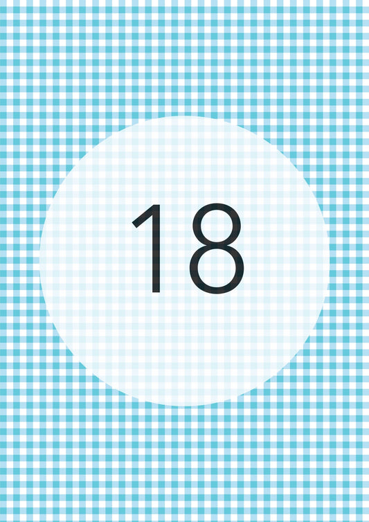 Aqua gingham edible image, Gingham Pattern No.18, by O'Khach