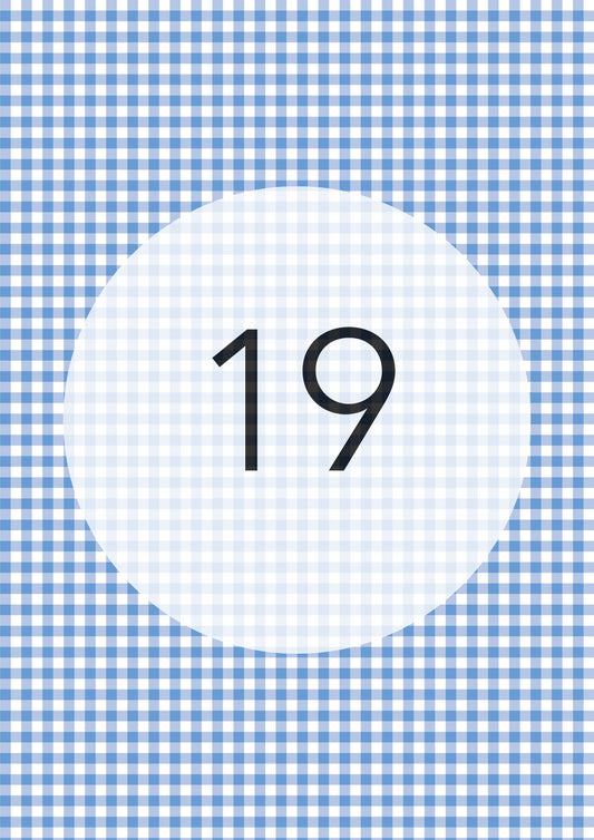 Cornflower Blue gingham edible image, Gingham Pattern No.19, by O'Khach