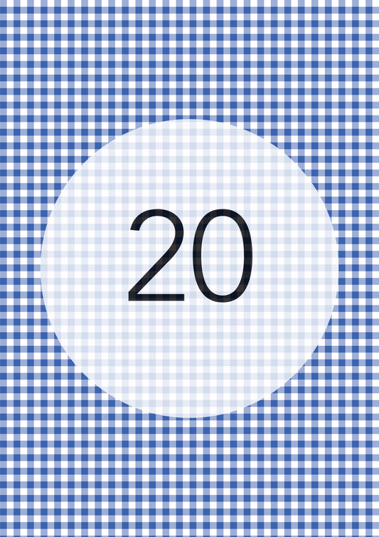 Royal Blue gingham edible image, Gingham Pattern No.20, by O'Khach