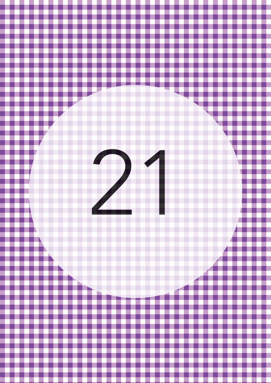 Purple gingham edible image, Gingham Pattern No.21, by O'Khach