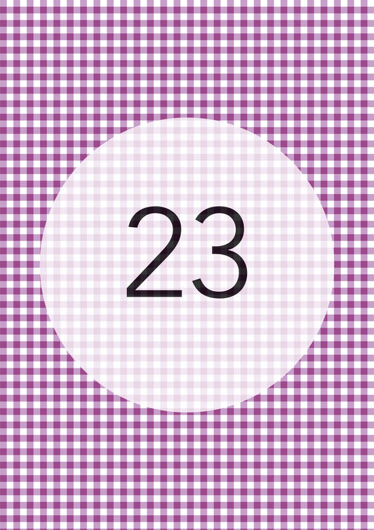 Plum gingham edible image, Gingham Pattern No.23, by O'Khach
