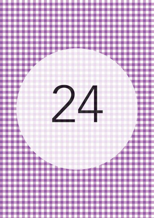 Lavender gingham edible image, Gingham Pattern No.24, by O'Khach