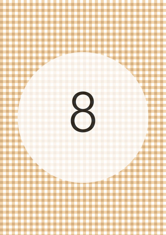 Caramel gingham edible image, Gingham Pattern No.8, by O'Khach