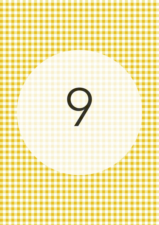 Mustard Yellow gingham edible image, Gingham Pattern No.9, by O'Khach
