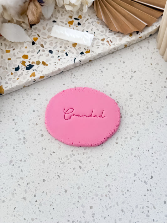 Grandad Cookie Stamp - Perfect for Fondant, Sugar Cookies & Baking