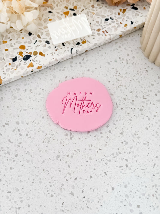 Happy Mothers Day (Slim) - Perfect for Fondant, Sugar Cookies & Baking