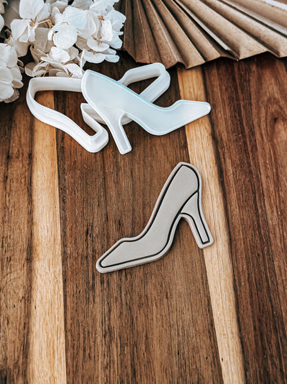 High Heel (Point) - Cookie Stamp and Cutter - Fondant & Sugar Cookies
