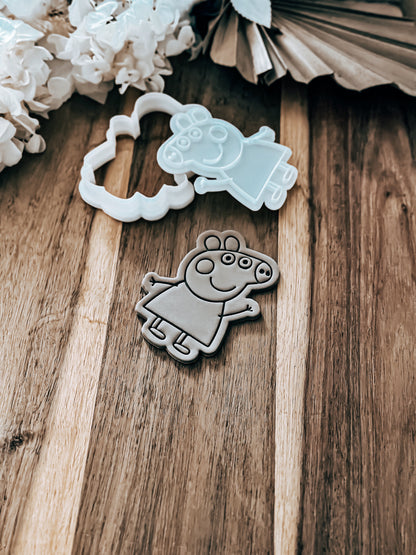 Peppa Pig - Cookie Stamp & Cutter