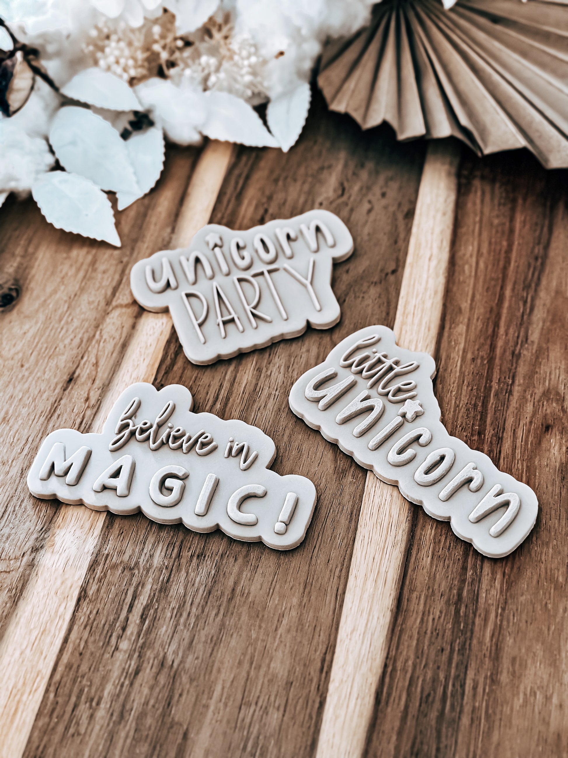 Believe In Magic 'UP' - Cookie Stamp & Cutter - Premium Stamp & Cutter from O'Khach Baking Supplies - Just $28.00! Shop now at O'Khach Baking Supplies