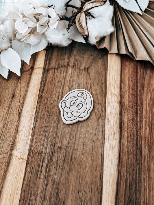 Mini Green Bro Head – Cookie Stamp & Cutter