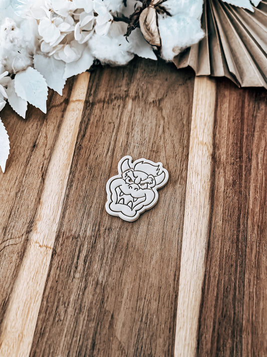 Mini Spiky Boss Villain Stamp and Cutter - Perfect for Fondant & Sugar Cookies