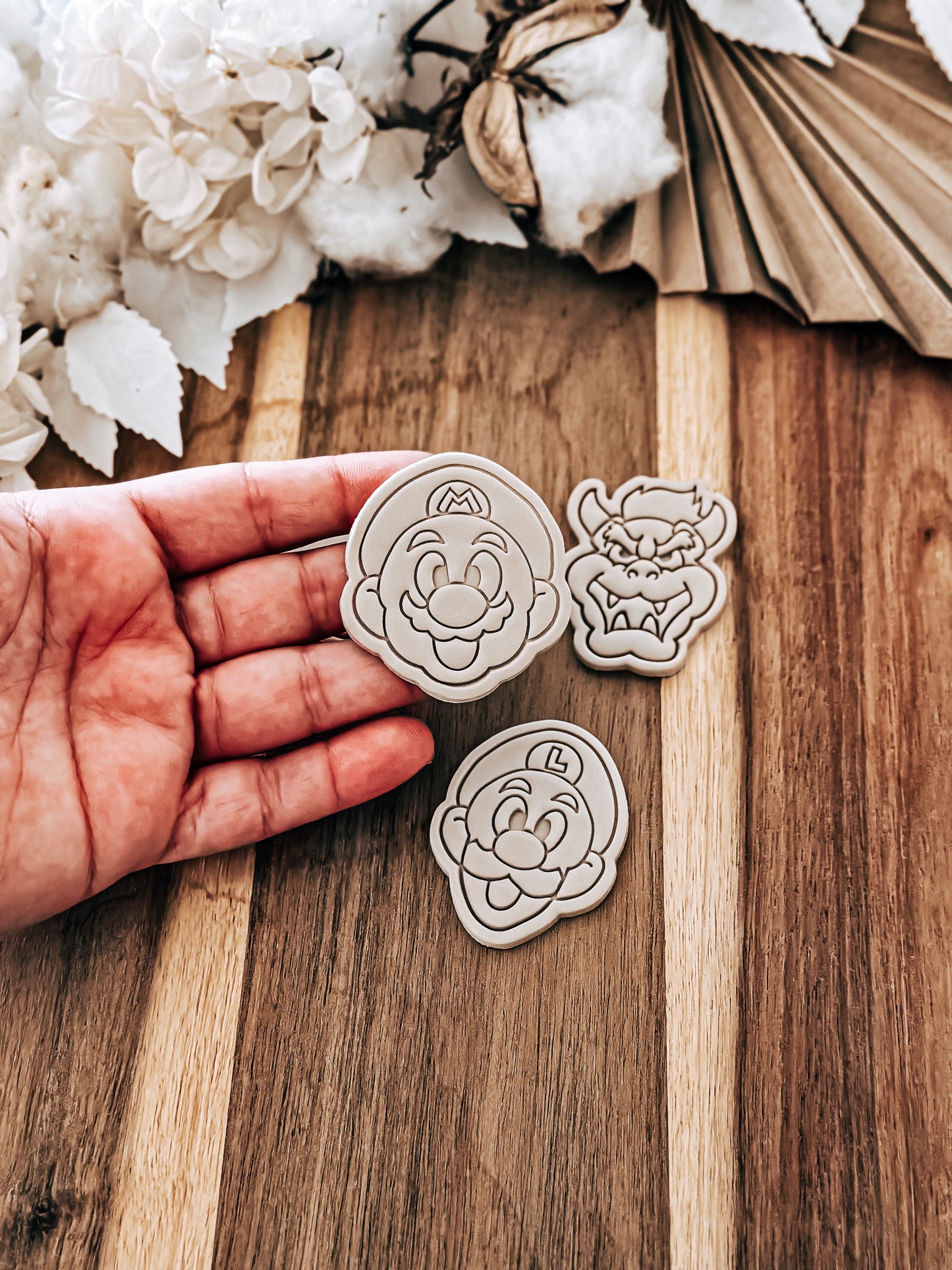 Mini Plumber Hero Head Stamp and Cutter - Perfect for Fondant & Sugar Cookies