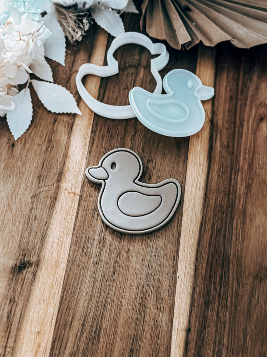 Rubber Duck Cookie Stamp & Cutter - Fondant & Sugar Cookies