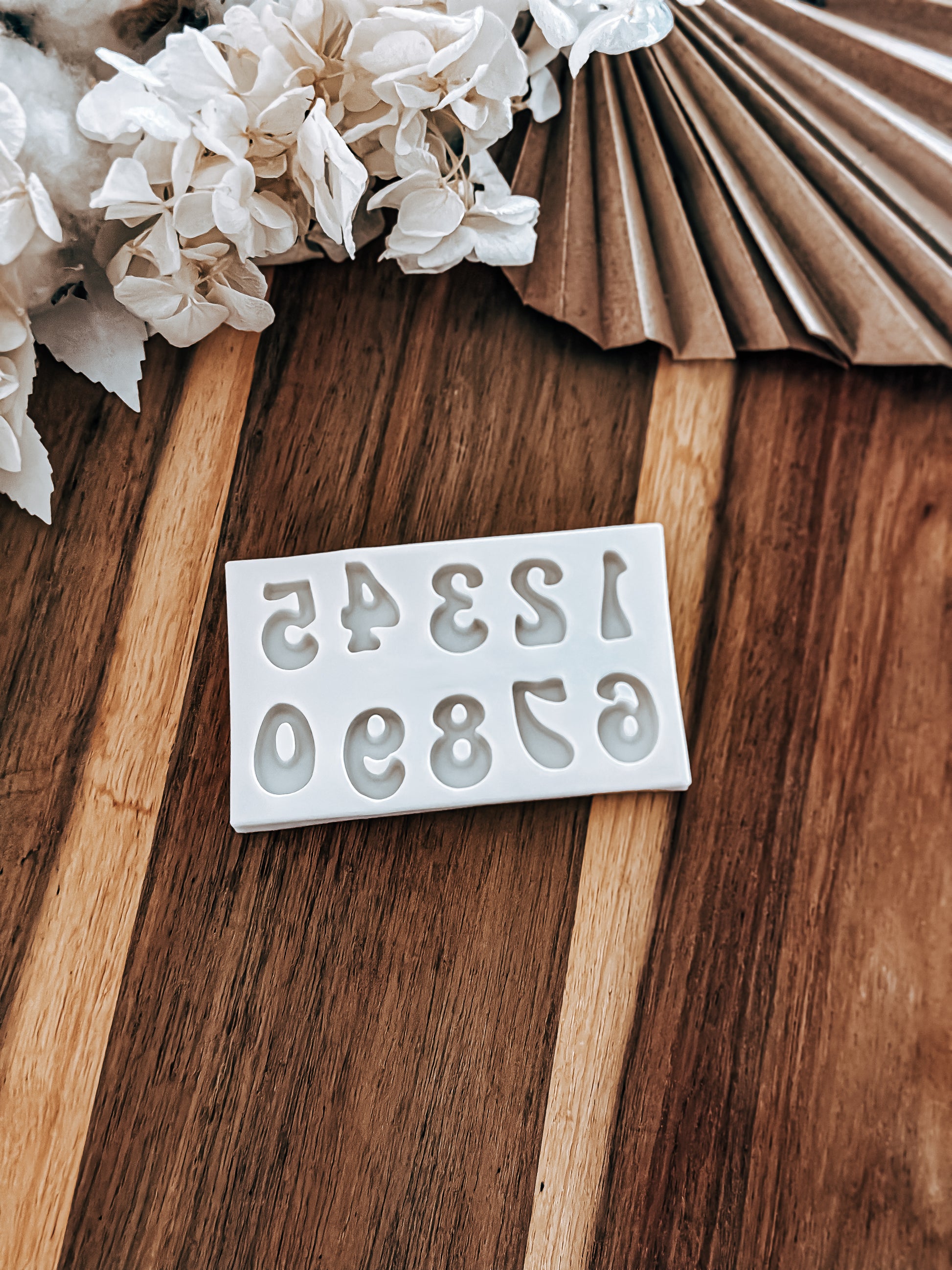 Alphabet & Stamp Numbers Set (Retro) - Silicone Mould - Perfect for Fondant, Chocolate, & Cake Decorating