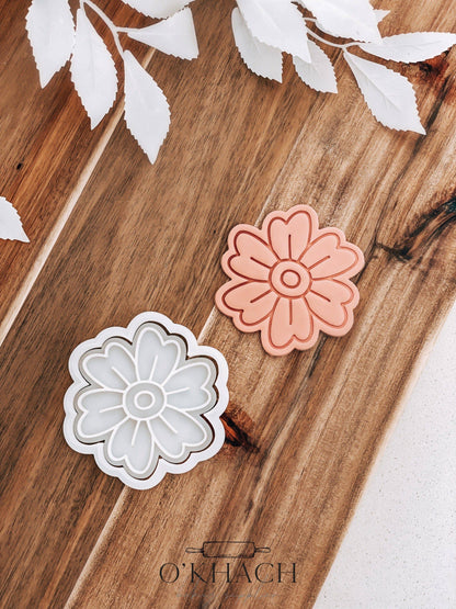 Jasmine Flower Stamp & Cutter - Perfect for Fondant & Sugar Cookies