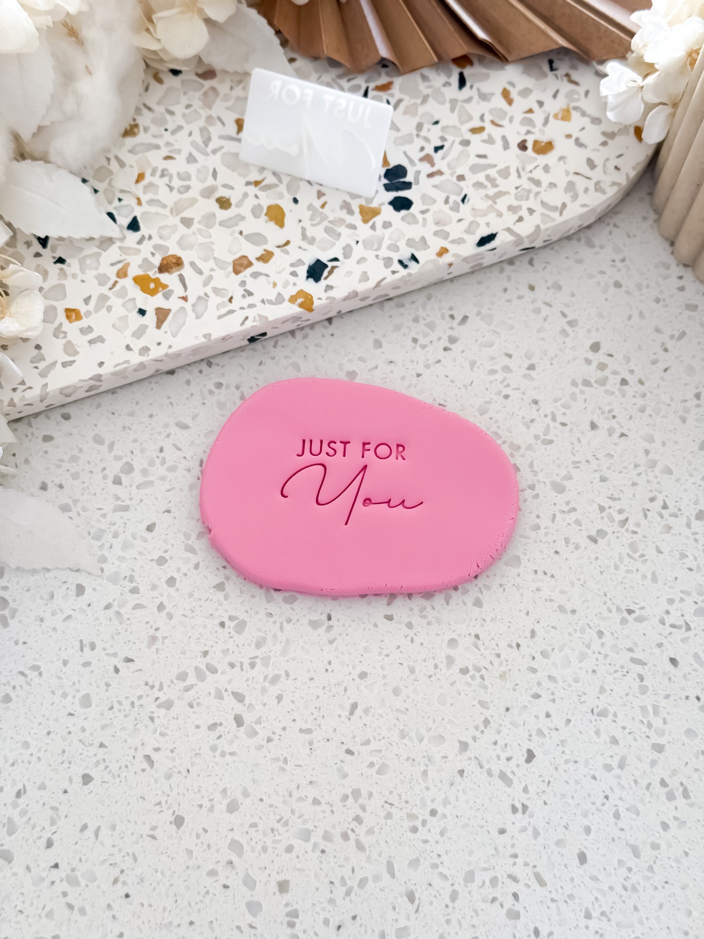 Just For You Cookie Stamp - Perfect for Fondant, Sugar Cookies & Baking