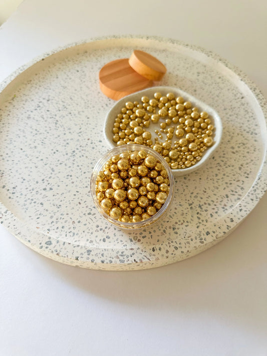 Large Signature Gold – Edible Sprinkles for Cakes, Cookies & Cupcakes