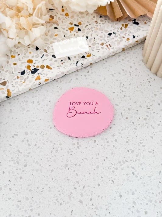 Love you a Bunch - Perfect for Fondant, Sugar Cookies & Baking