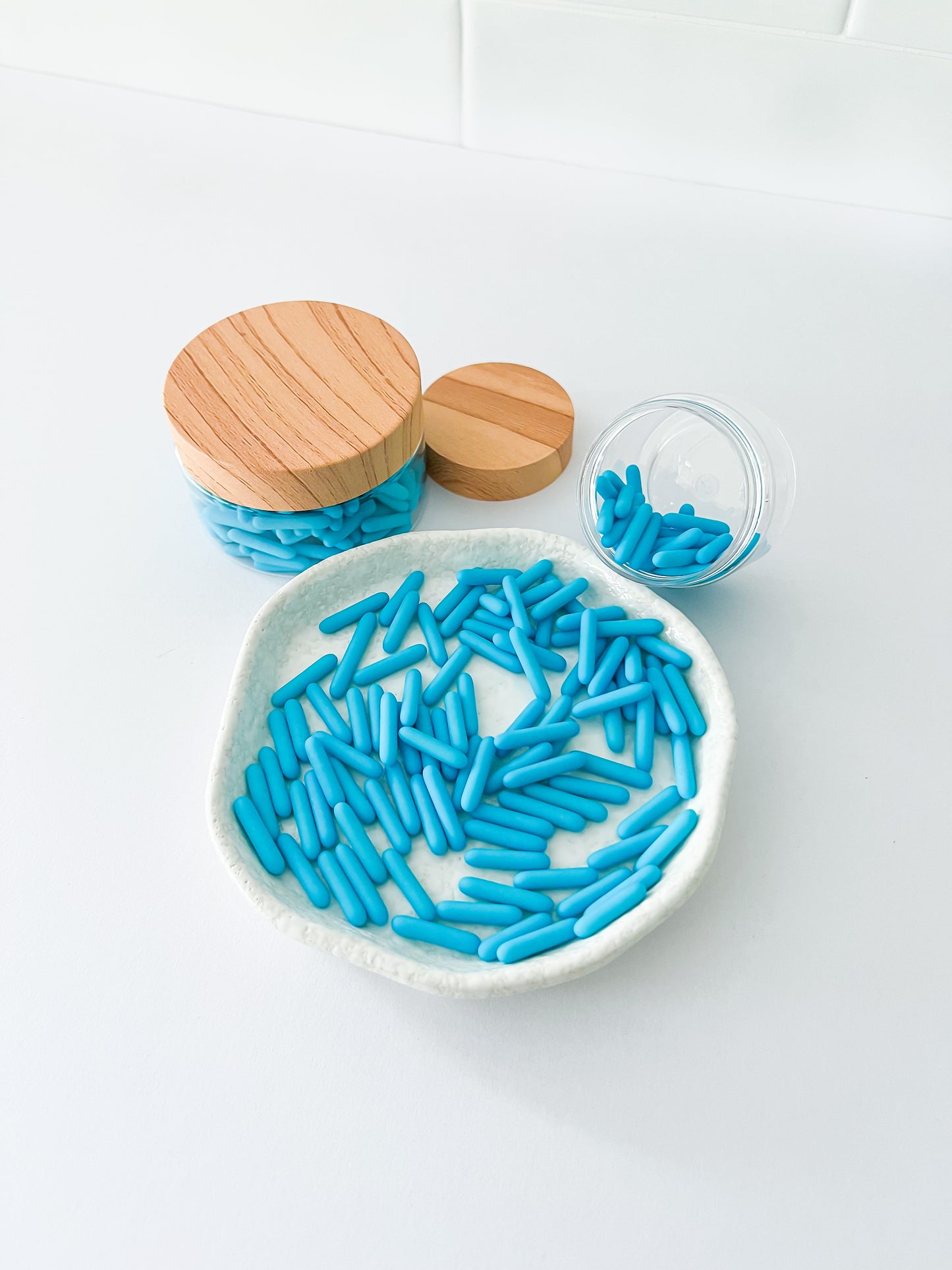 Matt Blue Rods – Edible Sprinkles for Cakes, Cookies & Cupcakes