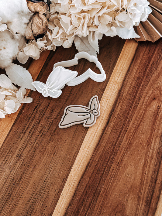 Mini Bandana Stamp & Cutter - Perfect for Fondant & Sugar Cookies