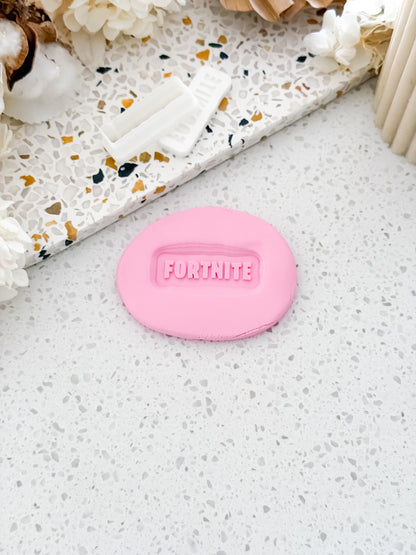 Mini Battle Royale Script Stamp & Cutter - Perfect for Fondant & Sugar Cookies