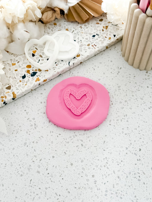 Mini Big Dill Heart Stamp & Cutter - Perfect for Fondant & Sugar Cookies