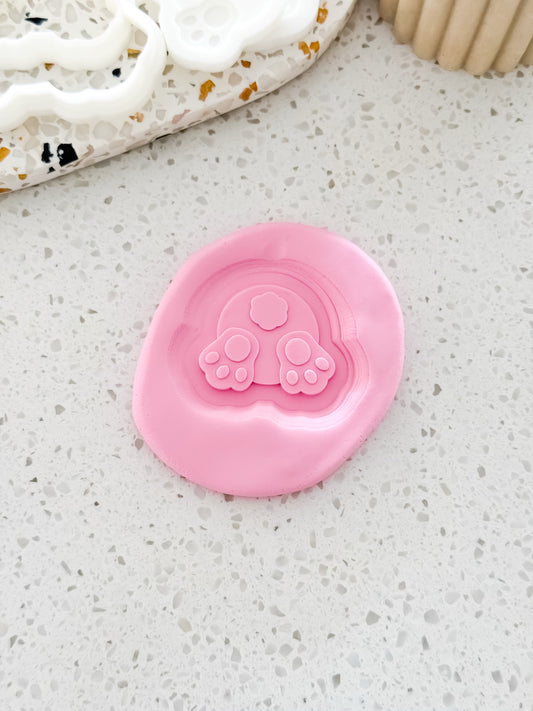 Mini Bunny Behind (Layered) Stamp & Cutter - Perfect for Fondant & Sugar Cookies