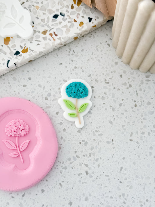 Mini Hydrangea Bloom - Cookie Stamp and Cutter