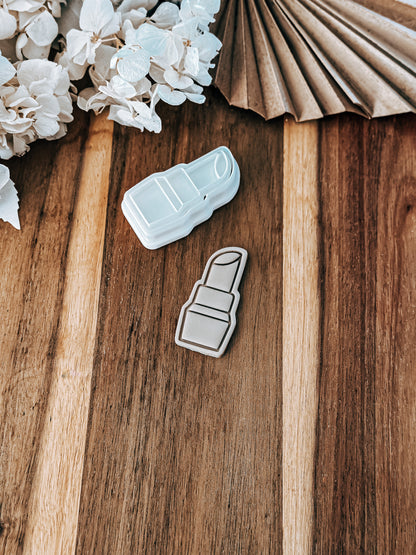 Mini Lipstick (Dreamhouse) - Cookie Stamp and Cutter - Fondant & Sugar Cookies
